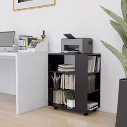 Attrayante et fonctionnelle, cette armoire à roulettes apporte un style clair et moderne. Elle est fabriquée en bois d'ingéni ...