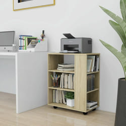 Vidaxl - Armoire à roulettes Chêne Sonoma 60x35x75 cm Bois d'ingénierie