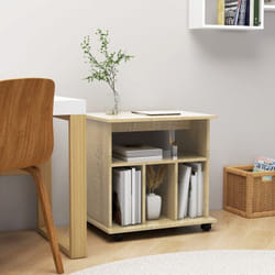 Vidaxl - Armoire à roulettes Chêne sonoma 60x45x60 cm Bois d'ingénierie