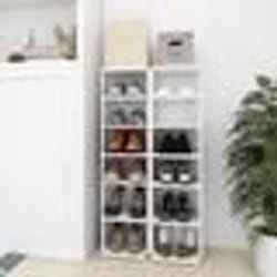 vidaXL Armoires à chaussures 2 pcs Blanc 27,5x27x102cm bois ingénierie - TU