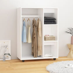 Garde-robe Blanc 80x40x110 cm Bois d'ingénierie Vidaxl