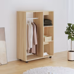 Description générale Cette garde-robe offre beaucoup d'espace pour tous les besoins de rangement, ce qui la rend pratique pou ...