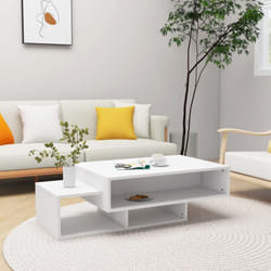 Vidaxl - Table basse Blanc 105x55x32 cm Bois d'ingénierie