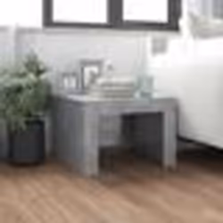 vidaXL Table basse gris béton 50x50x35 cm bois d'ingénierie - TU
