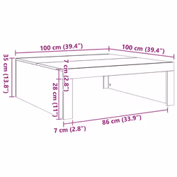 VidaXL 808568 Table à café, latérale et de salon - Vue supplémentaire 7