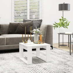 Vidaxl - Table d'appoint Blanc 50x50x35 cm Bois d'ingénierie