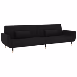 VidaXL 337588, Noir, mousse, Métal, Polyester, Bois, 2200 mm, 1000 mm, 520 mm