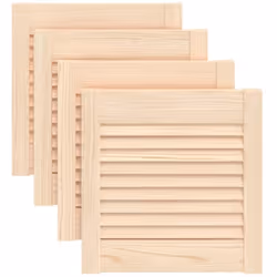 Ces portes d'armoire en bois avec un design à persiennes sont un choix parfait que vous souhaitiez une pièce d'accent ou pour ...