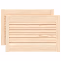 Ces portes d'armoire en bois avec un design à persiennes sont un choix parfait que vous souhaitiez une pièce d'accent ou pour ...