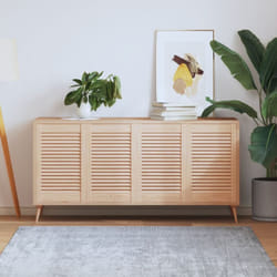 Portes d'armoire à persiennes 4 pcs 61,5x39,4 cm pin massif Vidaxl