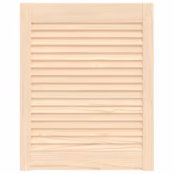Cette porte d'armoire en bois avec un design à persiennes est un choix parfait que vous souhaitiez une pièce d'accent ou pour ...