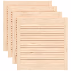 Ces portes d'armoire en bois avec un design à persiennes sont un choix parfait que vous souhaitiez une pièce d'accent ou pour ...