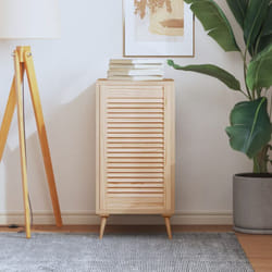 vidaXL Porte d'armoire à persiennes 69x39,4 cm bois de pin massif - TU