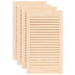 Vidaxl - Portes d'armoire à persiennes 4pcs 69x39,4cm bois de pin massif