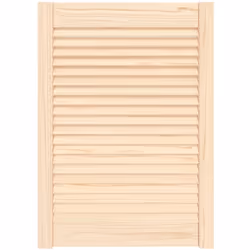 Cette porte d'armoire en bois avec un design à persiennes est un choix parfait que vous souhaitiez une pièce d'accent ou pour ...