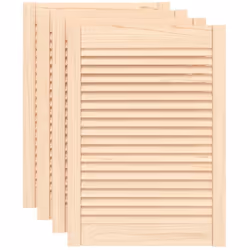 Ces portes d'armoire en bois avec un design à persiennes sont un choix parfait que vous souhaitiez une pièce d'accent ou pour ...