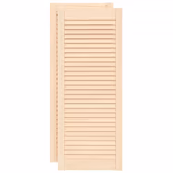 Ces portes d'armoire en bois avec un design à persiennes sont un choix parfait que vous souhaitiez une pièce d'accent ou pour ...