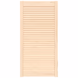 Cette porte d'armoire en bois avec un design à persiennes est un choix parfait que vous souhaitiez une pièce d'accent ou pour ...