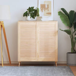 Vidaxl - Portes d'armoire à persiennes 2 pcs 99,3x49,4 cm pin massif