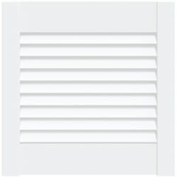 Vidaxl - Porte d'armoire à persiennes blanc 39,5x39,4 cm pin massif