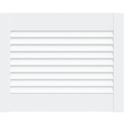 Vidaxl - Porte d'armoire à persiennes blanc 39,5x49,4 cm pin massif