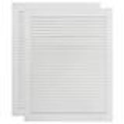 vidaXL Portes d'armoire à persiennes 2pcs blanc 61,5x39,4cm pin massif - TU