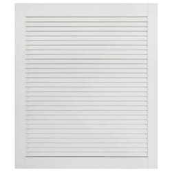 vidaXL Porte à persiennes Bois de pin massif Blanc 61,5x49,4 cm - TU