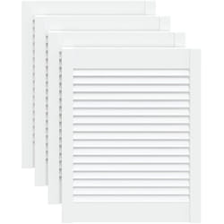 Vidaxl - Portes d'armoire à persiennes 4pcs blanc 61,5x49,4cm pin massif