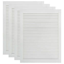 vidaXL Portes d'armoire à persiennes 4 pcs blanc 69x49,4 cm pin massif - TU
