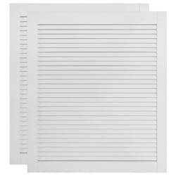 vidaXL Portes d'armoire à persiennes 2 pcs blanc 69x59,4 cm pin massif - TU