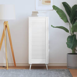 Vidaxl - Porte d'armoire à persiennes blanc 99,3x39,4 cm pin massif