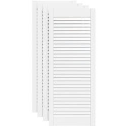 Vidaxl - Portes d'armoire à persiennes 4pcs blanc 99,3x39,4cm pin massif