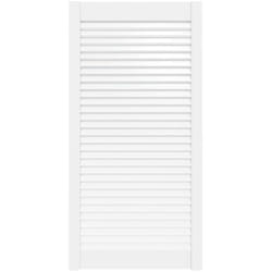Vidaxl - Porte d'armoire à persiennes blanc 99,3x49,4 cm pin massif