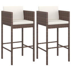 VidaXL 316656 chaise d'extérieur Terrace Siège rembourré Polyuréthane, Acier Marron