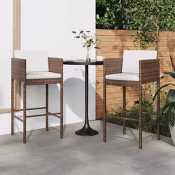 VidaXL 316656 chaise d'extérieur Terrace Siège rembourré Polyuréthane, Acier Marron