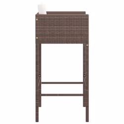 VidaXL 316656 chaise d'extérieur Terrace Siège rembourré Polyuréthane, Acier Marron - Vue supplémentaire 5