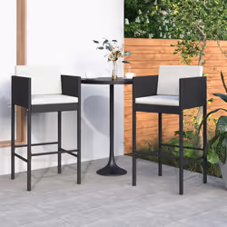 VidaXL 316657 chaise d'extérieur Terrace Siège rembourré Polyuréthane, Acier Noir