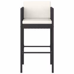 VidaXL 316660 chaise d'extérieur Terrace Siège rembourré Polyuréthane, Acier Noir - Vue supplémentaire 4