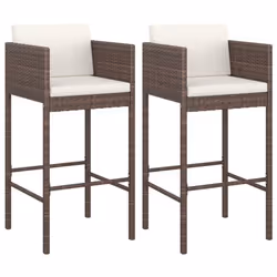 VidaXL 316672, Terrace, Siège rembourré, Polyuréthane, Acier, Marron, 500 mm, 480 mm