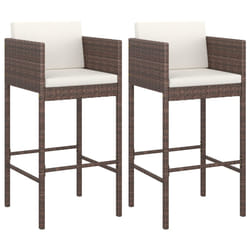 VidaXL 316672 chaise d'extérieur Terrace Siège rembourré Polyuréthane, Acier Marron