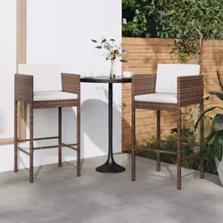 VidaXL 316672 chaise d'extérieur Terrace Siège rembourré Polyuréthane, Acier Marron
