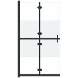Vidaxl - Paroi de douche pliable Verre esg demi-dépoli 100x190 cm