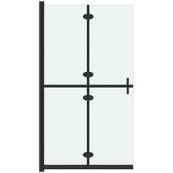 vidaXL Paroi de douche pliable Verre ESG dépoli 110x190 cm - TU