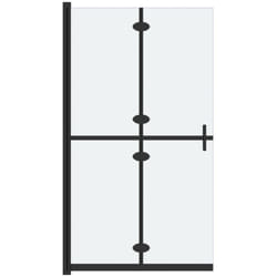 Vidaxl - Paroi de douche pliable Verre esg dépoli 120x190 cm