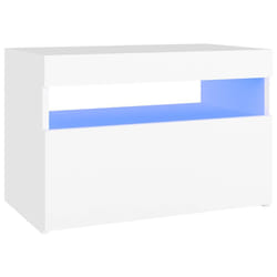VidaXL 3082774 Table de nuit et table de chevet Blanc