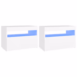 VidaXL 3082775, Blanc, Bois, 600 mm, 350 mm, 400 mm, 2 pièce(s)
