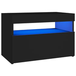 VidaXL 3082776 Table de nuit et table de chevet Noir
