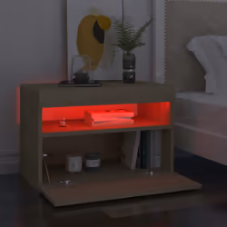VidaXL 3082780 Table de nuit et table de chevet Chêne - Vue supplémentaire 4