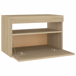 VidaXL 3082780 Table de nuit et table de chevet Chêne - Vue supplémentaire 8