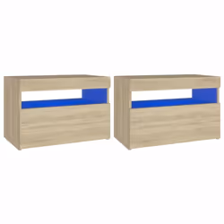 VidaXL 3082781, Chêne, Bois, 600 mm, 350 mm, 400 mm, 2 pièce(s)
